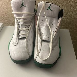 Green Jordan’s size boys 3 both come with shoe string